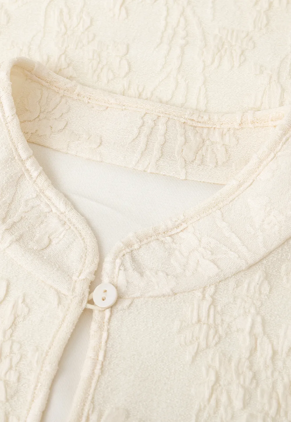 Textured Knit Top with Keyhole Neckline