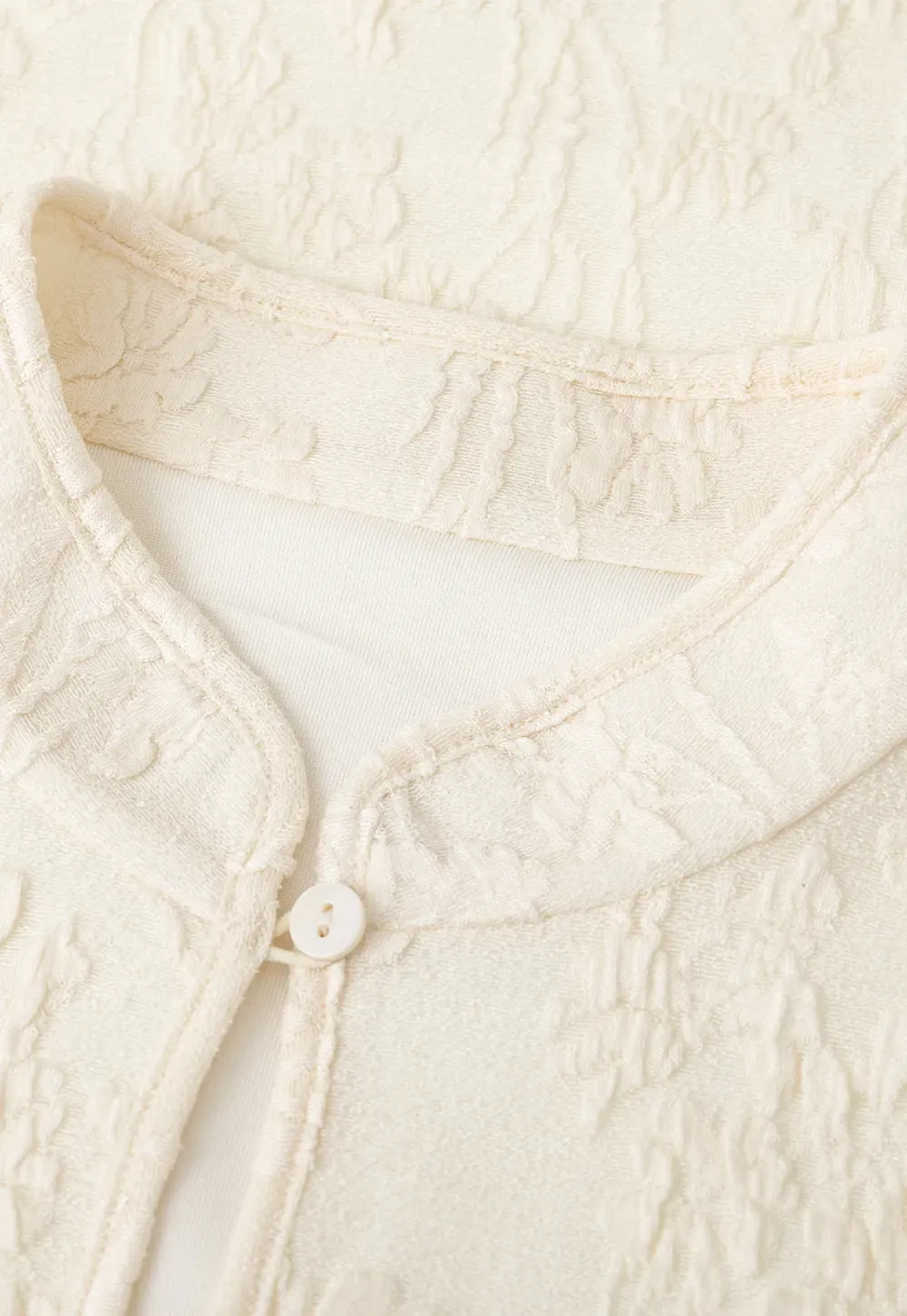 Textured Knit Top with Keyhole Neckline