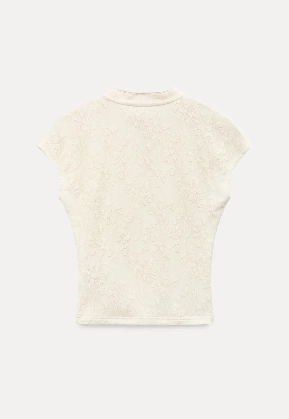 Textured Knit Top with Keyhole Neckline