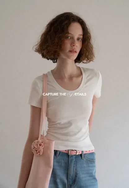 Slim Fit Crew Neck Short Sleeve Tshirt