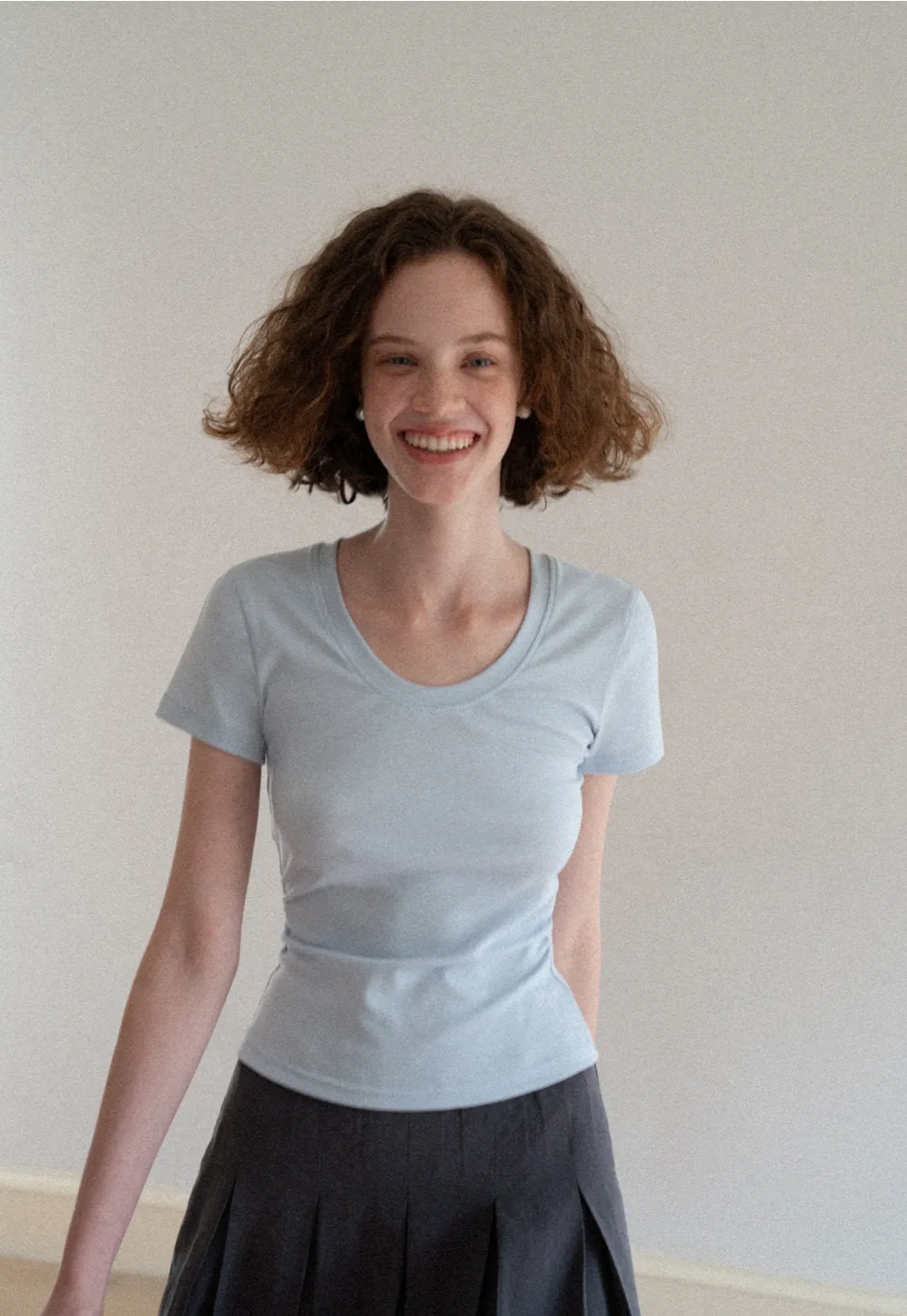 Slim Fit Crew Neck Short Sleeve Tshirt