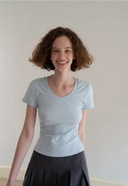 Slim Fit Crew Neck Short Sleeve Tshirt