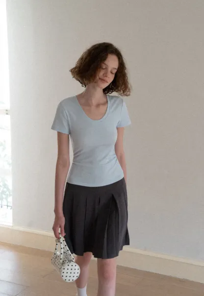 Slim Fit Crew Neck Short Sleeve Tshirt