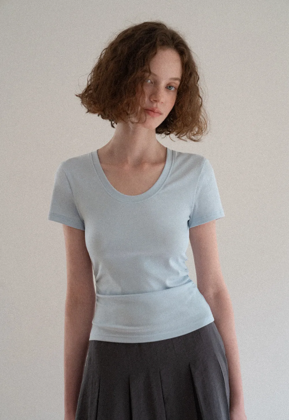 Slim Fit Crew Neck Short Sleeve Tshirt