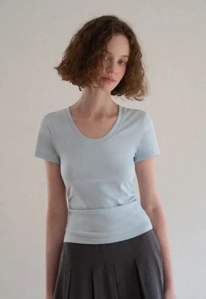 Slim Fit Crew Neck Short Sleeve Tshirt