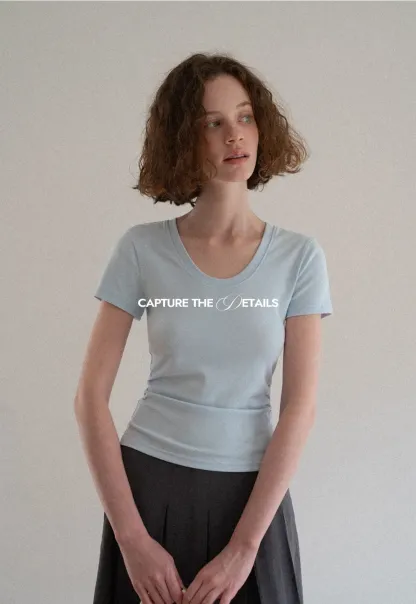 Slim Fit Crew Neck Short Sleeve Tshirt