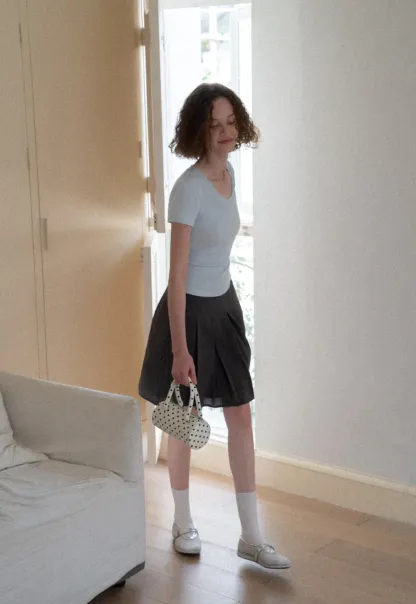 Slim Fit Crew Neck Short Sleeve Tshirt