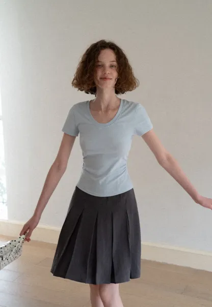 Slim Fit Crew Neck Short Sleeve Tshirt