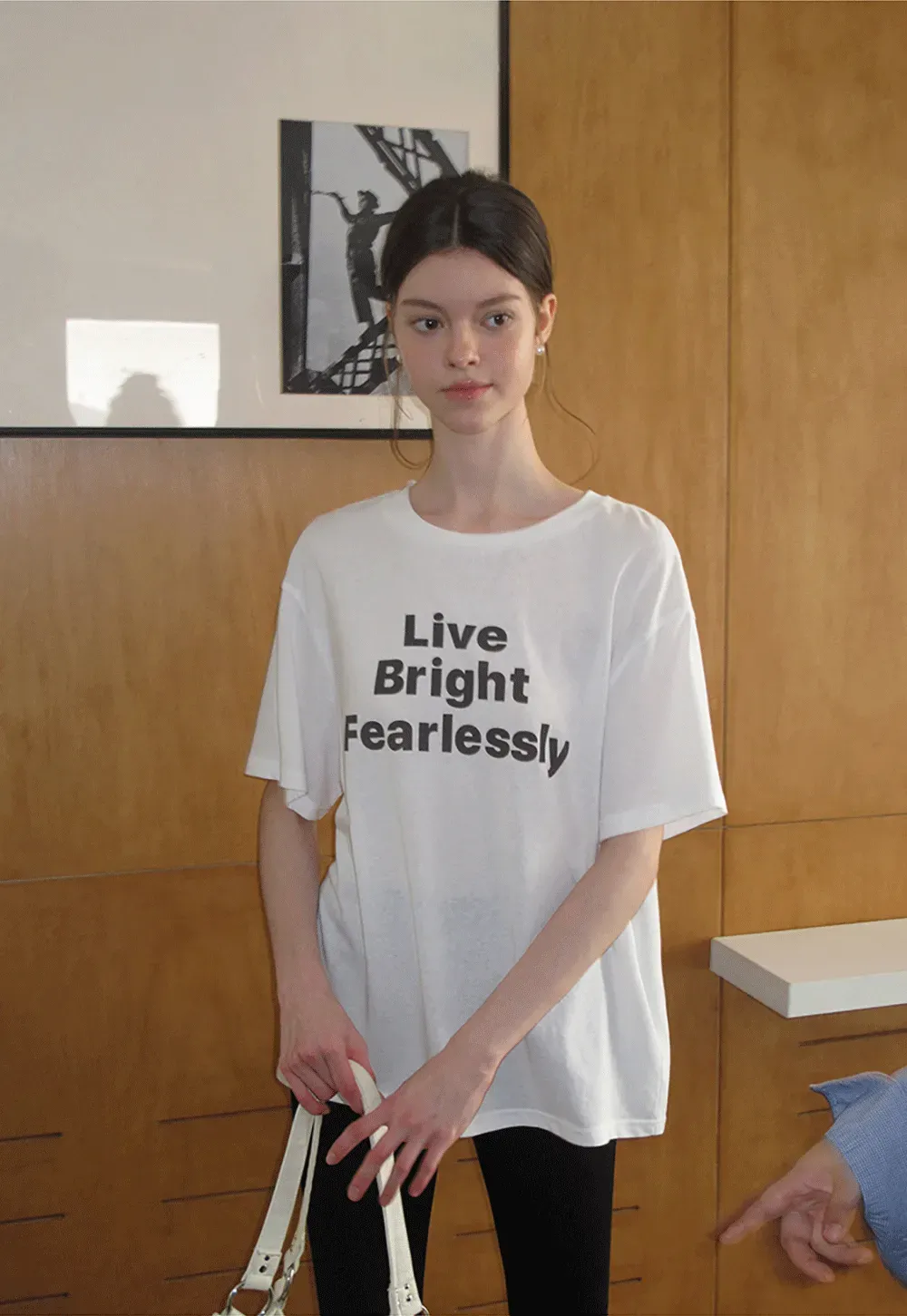 Oversized Graphic Print Crewneck T Shirt