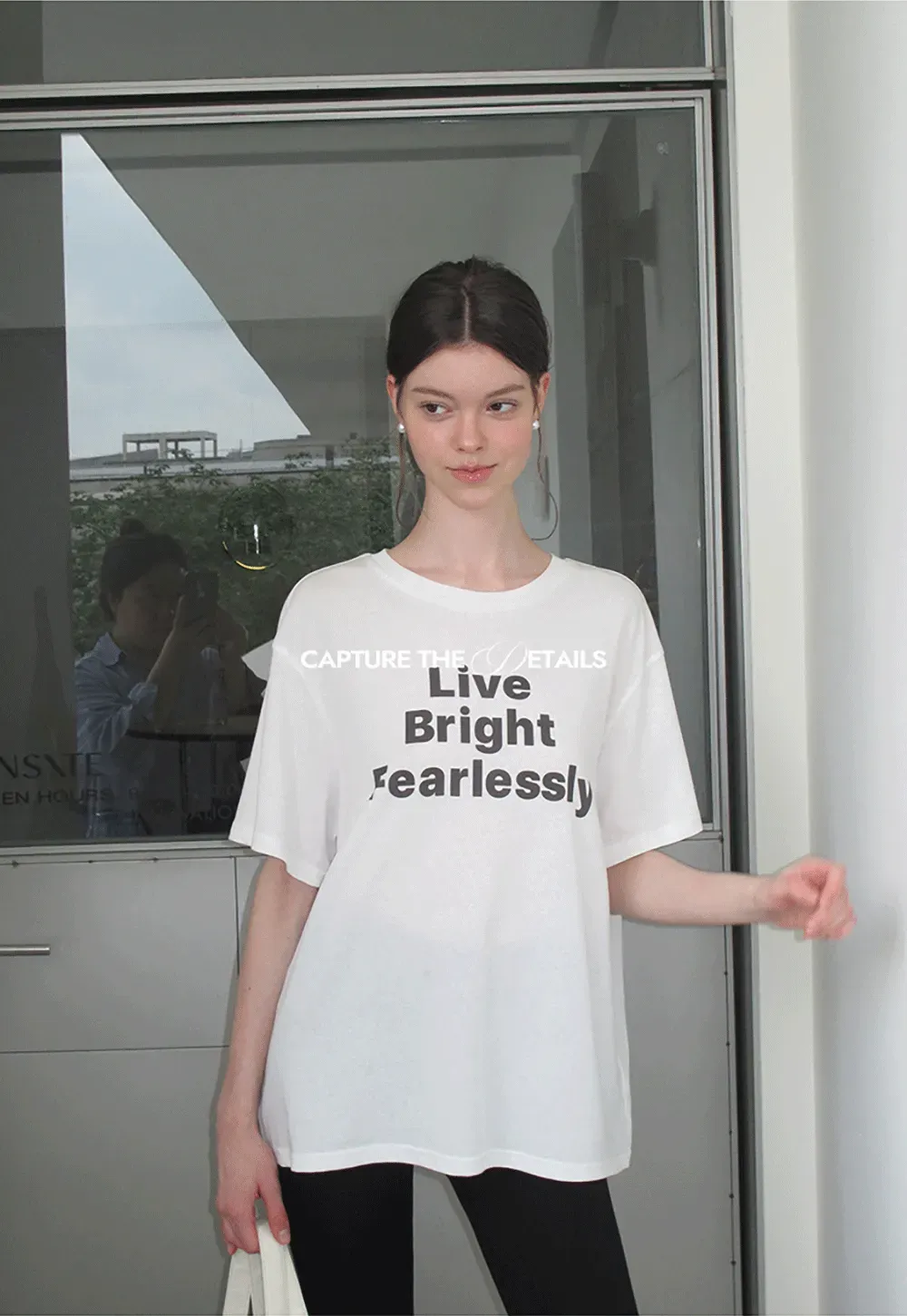 Oversized Graphic Print Crewneck T Shirt