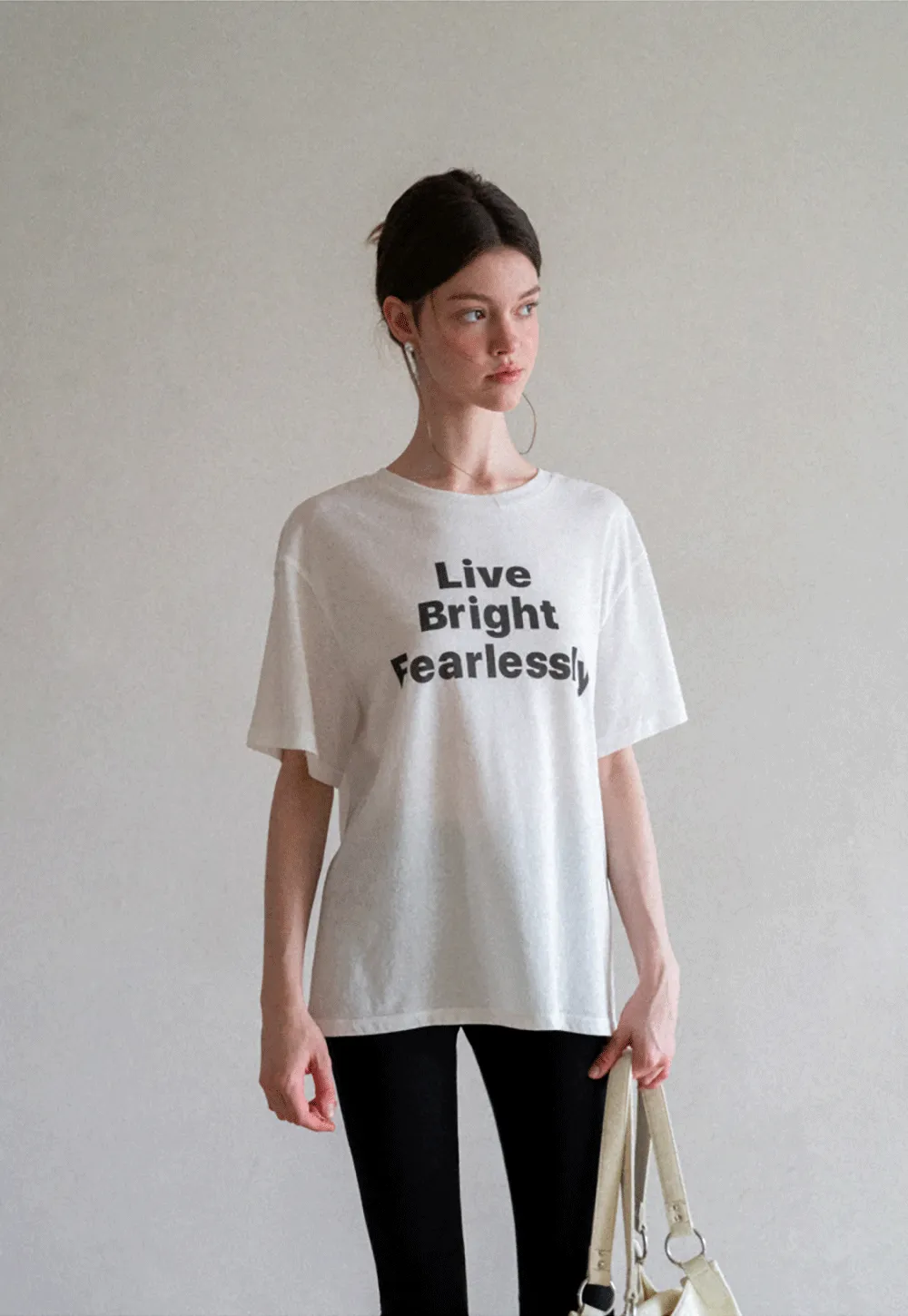 Oversized Graphic Print Crewneck T Shirt