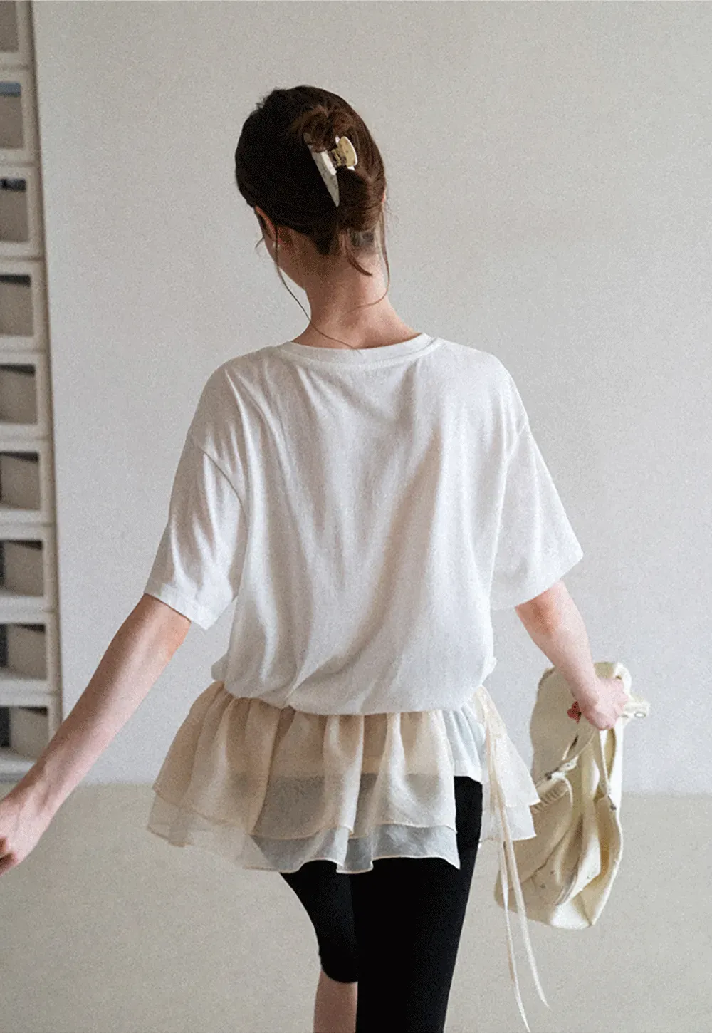 Oversized Graphic Print Crewneck T Shirt
