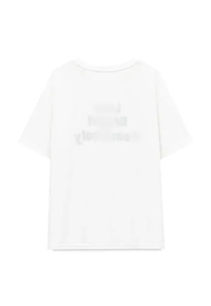 Oversized Graphic Print Crewneck T Shirt