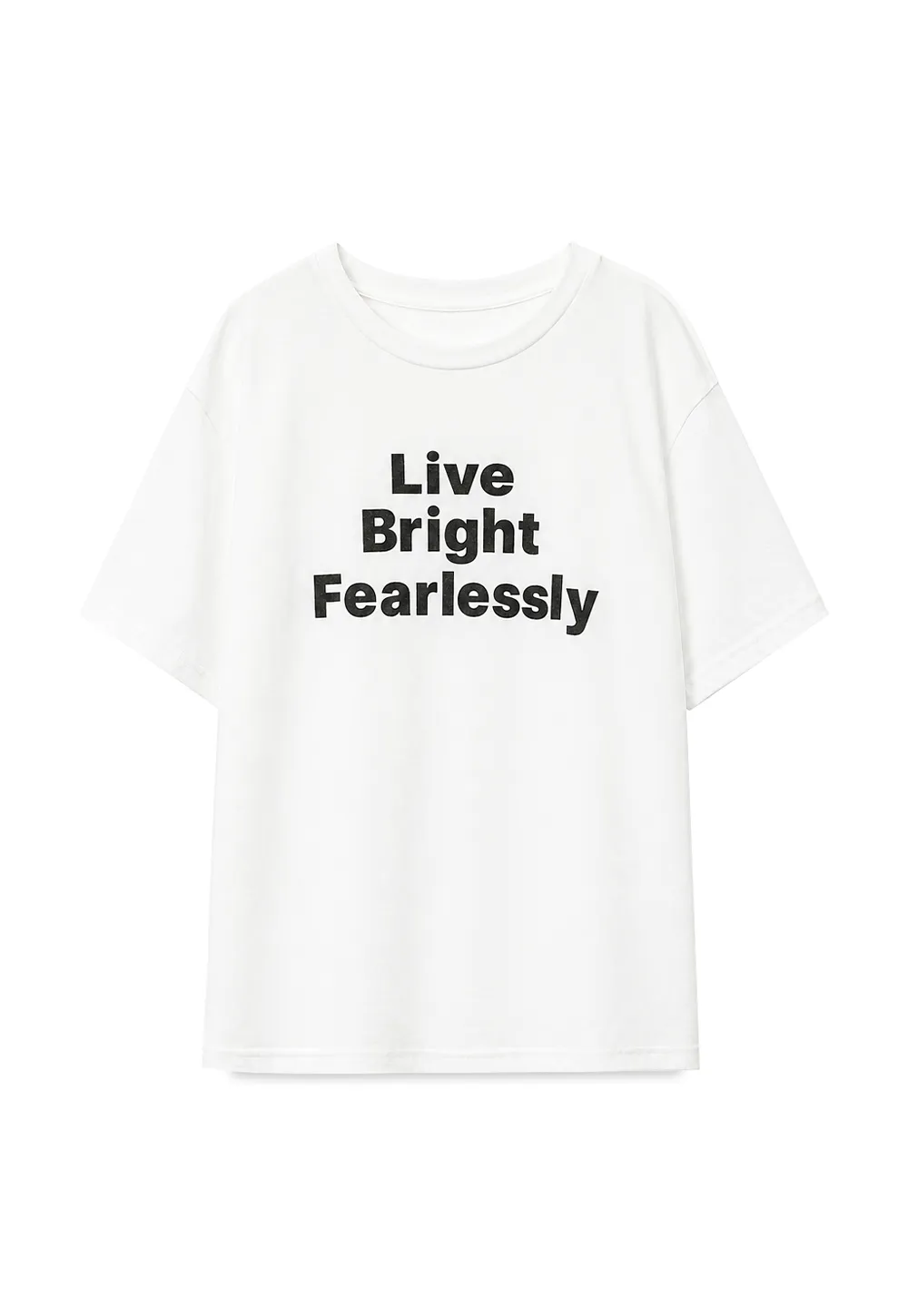 Oversized Graphic Print Crewneck T Shirt