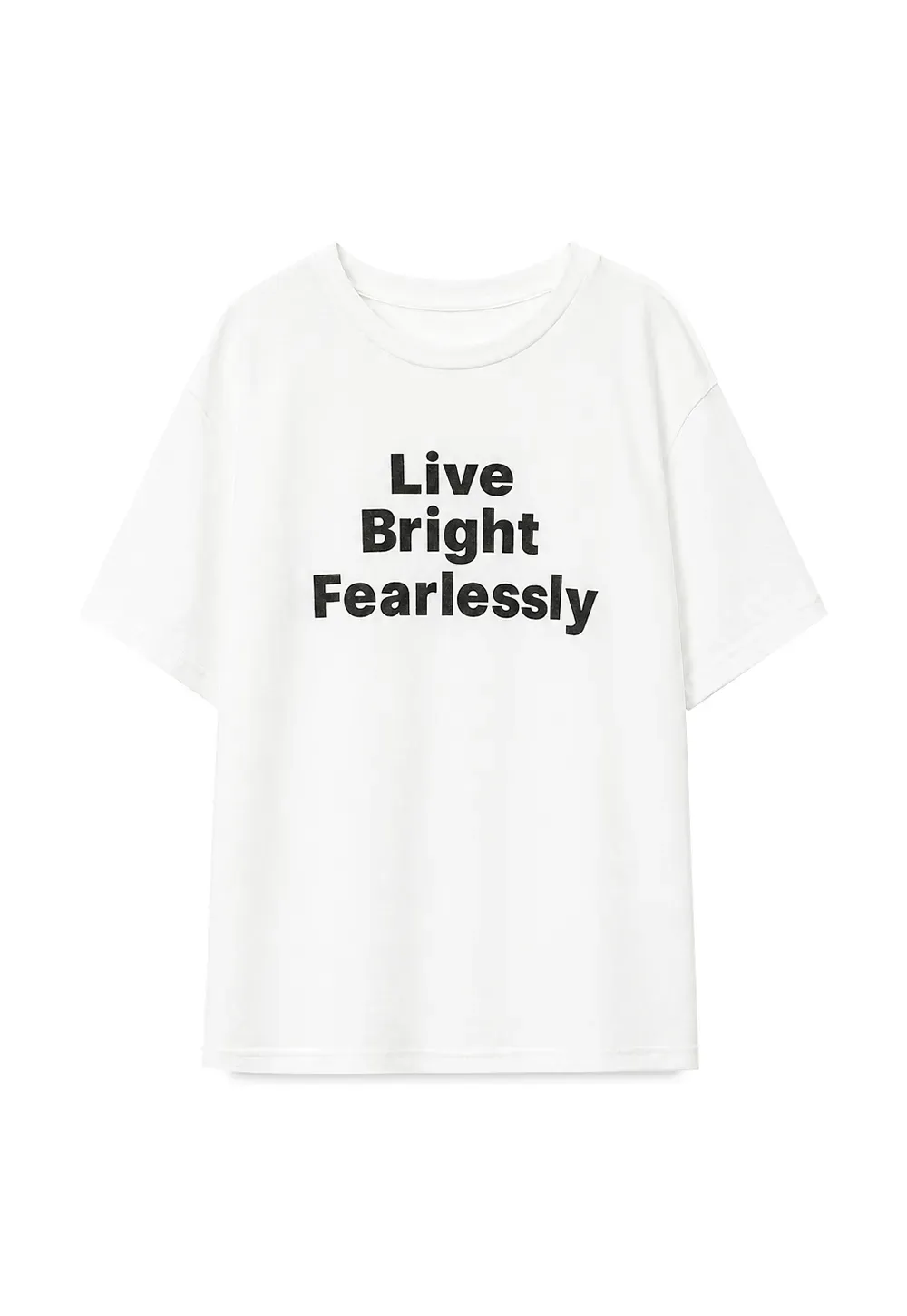 Oversized Graphic Print Crewneck T Shirt