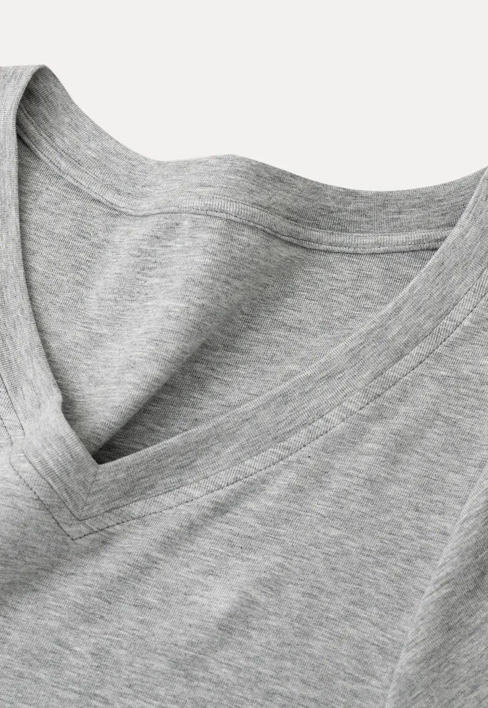 V neck short sleeve relaxed fit t shirt