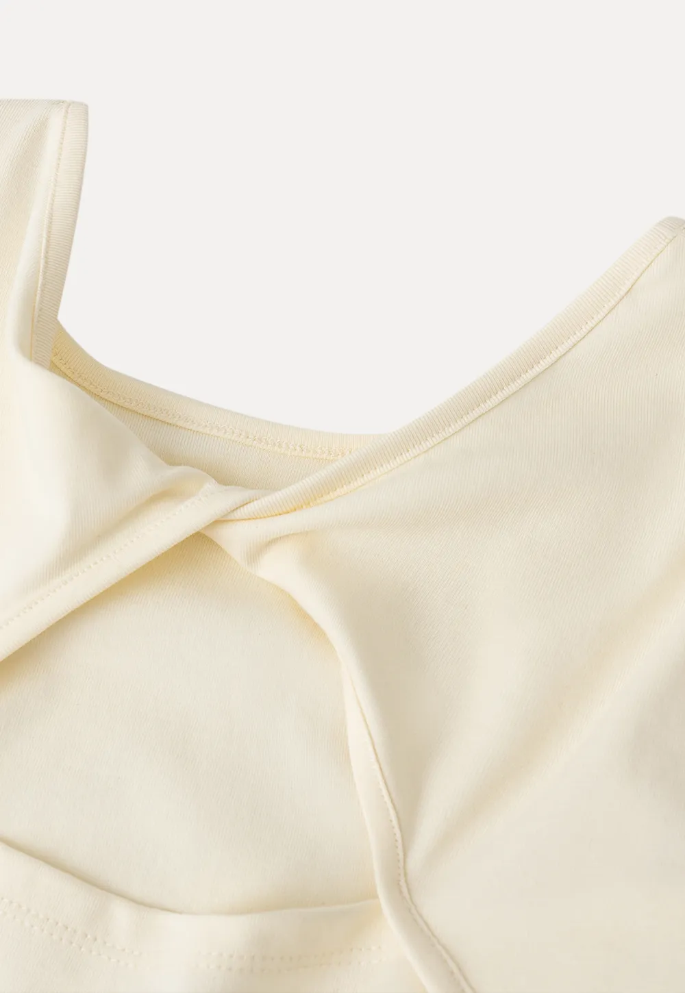 Short Sleeve T Shirt with Back Cutout Detail