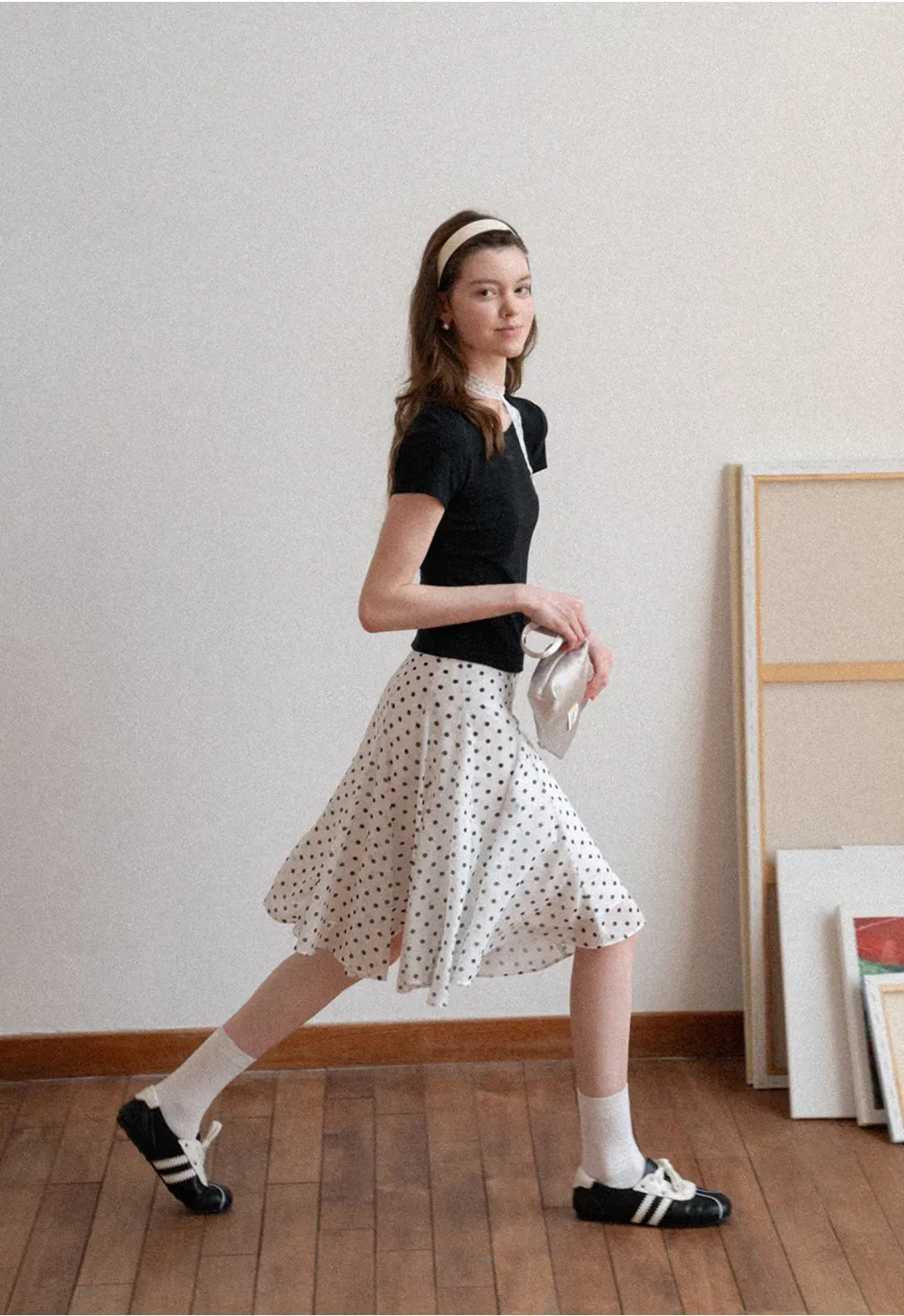 Short Sleeve T Shirt with Back Cutout Detail