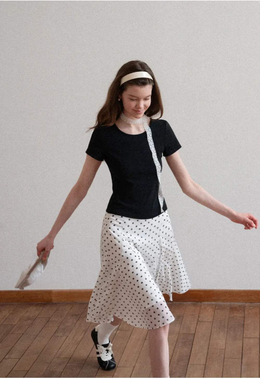 Short Sleeve T Shirt with Back Cutout Detail