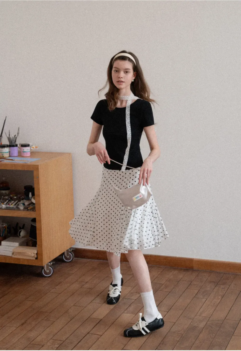 Short Sleeve T Shirt with Back Cutout Detail