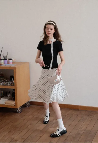 Short Sleeve T Shirt with Back Cutout Detail