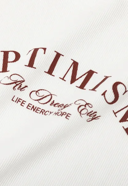 Optimism Printed Crewneck Short Sleeve T Shirt