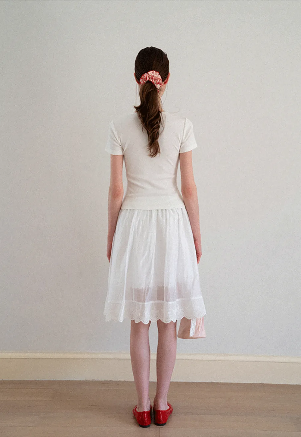 Optimism Printed Crewneck Short Sleeve T Shirt