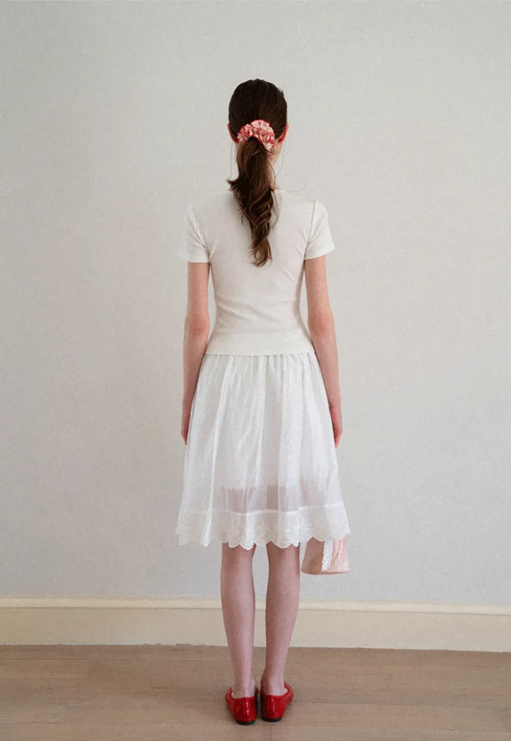 Optimism Printed Crewneck Short Sleeve T Shirt