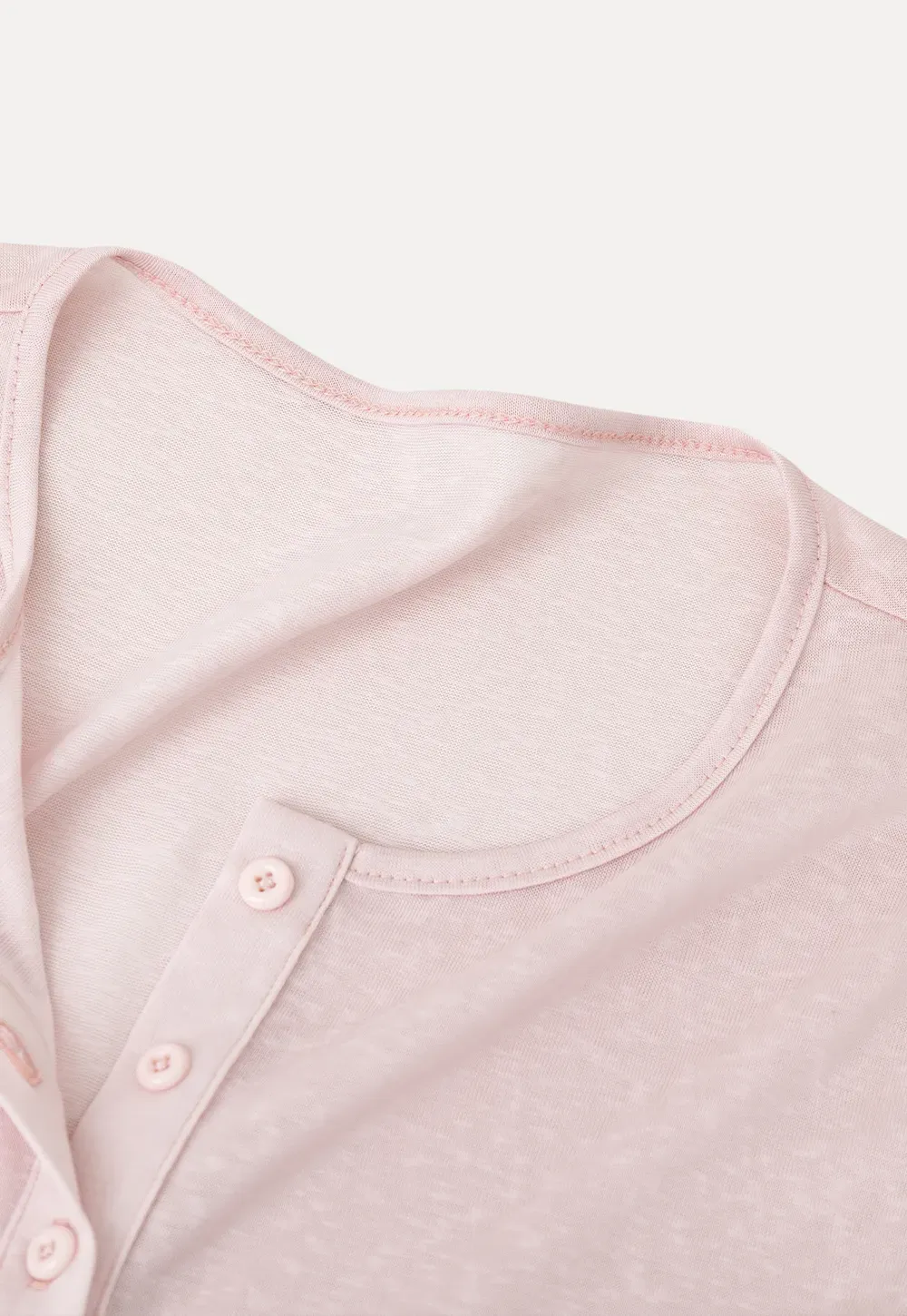 Wrap Front Henley Short Sleeve Top