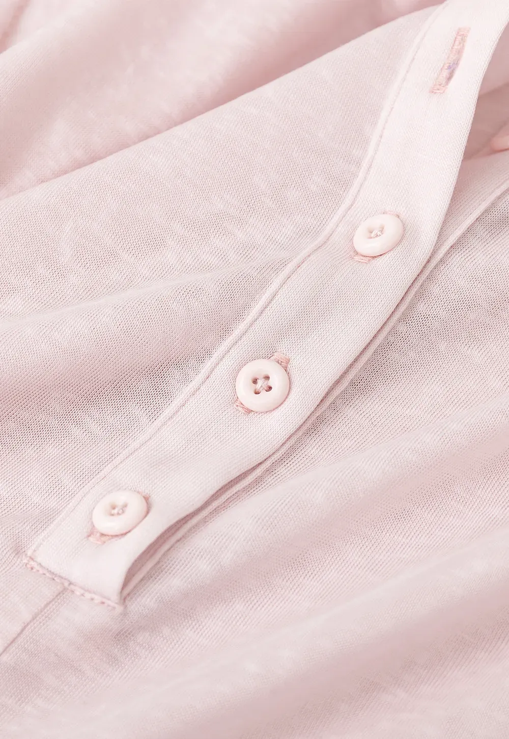 Wrap Front Henley Short Sleeve Top