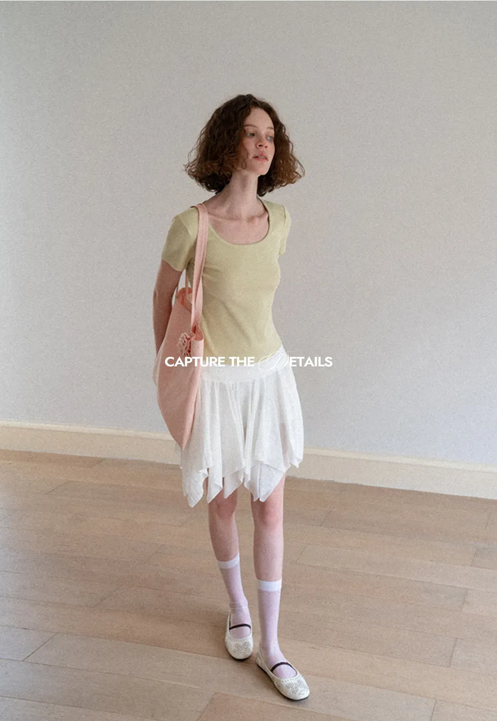 Lace Trim Layered Hem Short Sleeve T Shirt