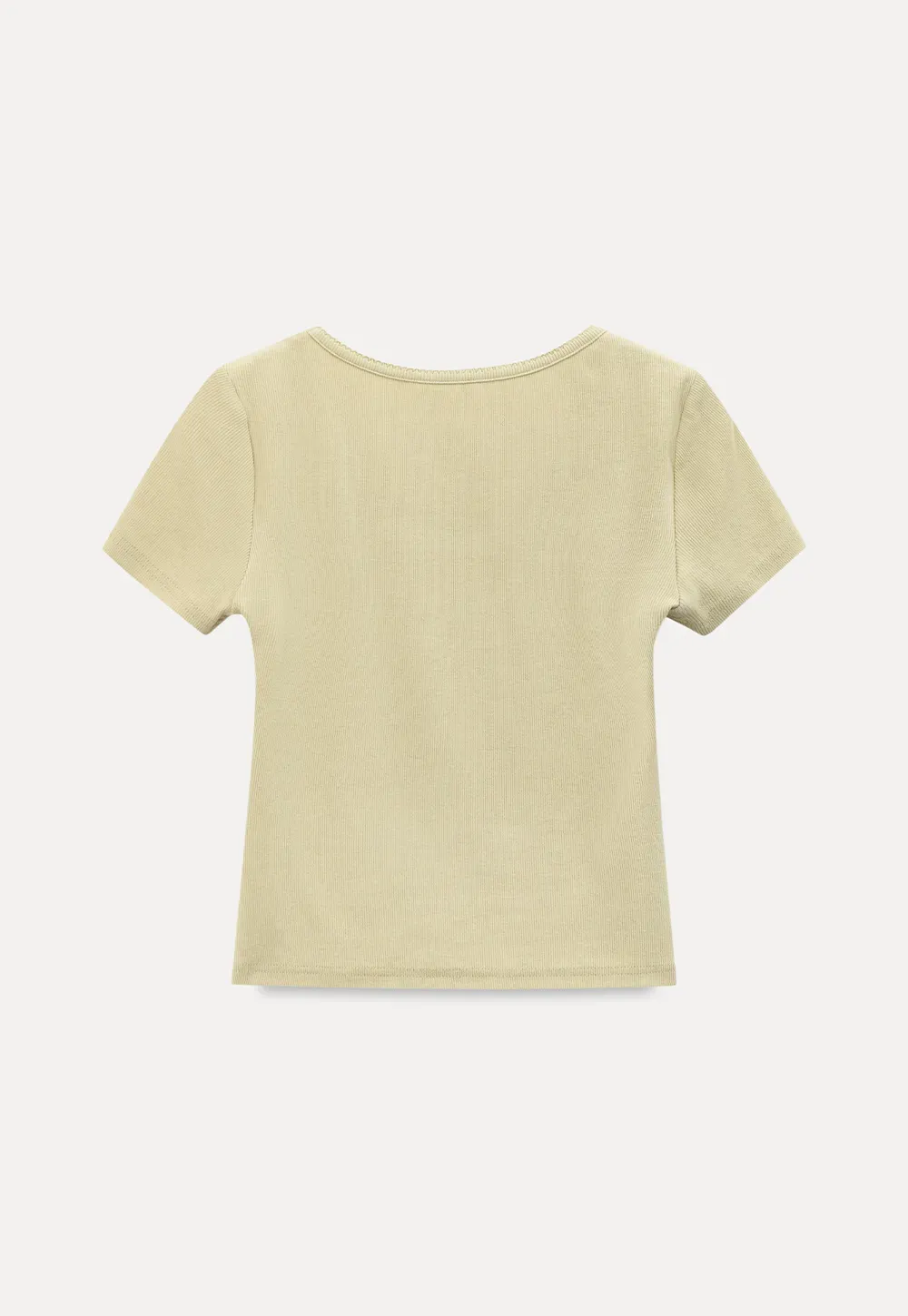 Lace Trim Layered Hem Short Sleeve T Shirt