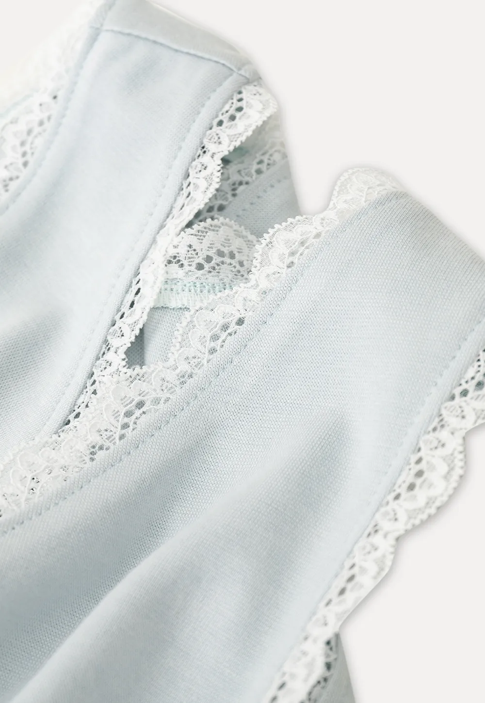 Lace Trim V Neck Wrap Front Tank Top