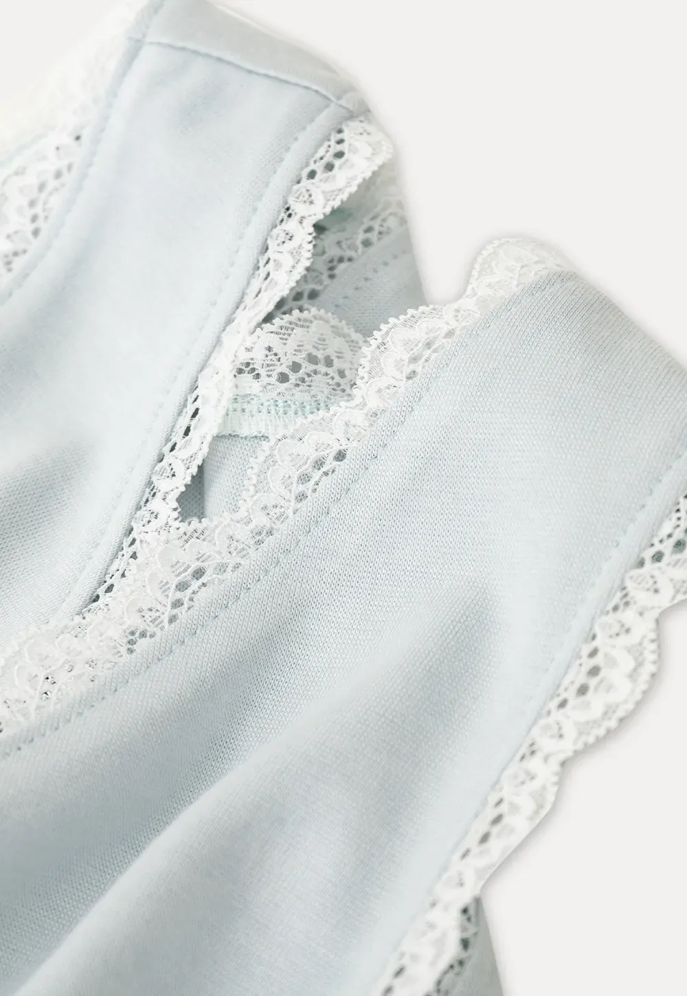 Lace Trim V Neck Wrap Front Tank Top