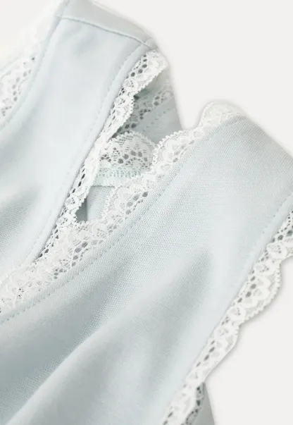 Lace Trim V Neck Wrap Front Tank Top