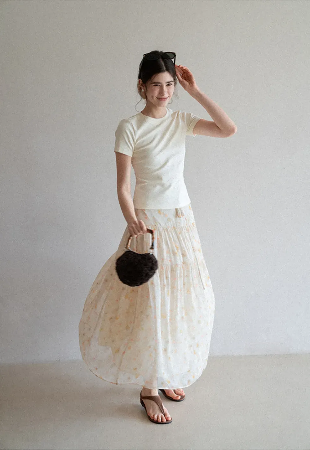 Short sleeve tshirt with lace back detail