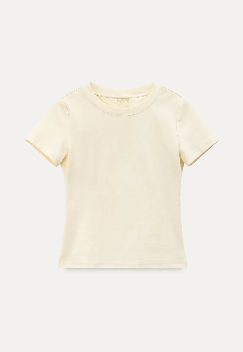 Short sleeve tshirt with lace back detail