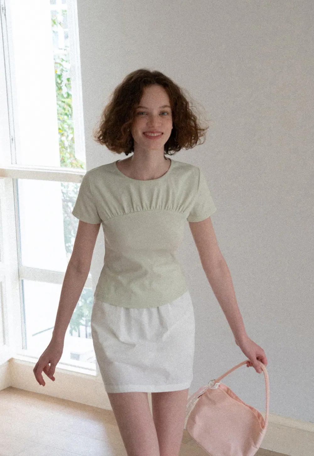 Ruched Bodice Short Sleeve Tshirt