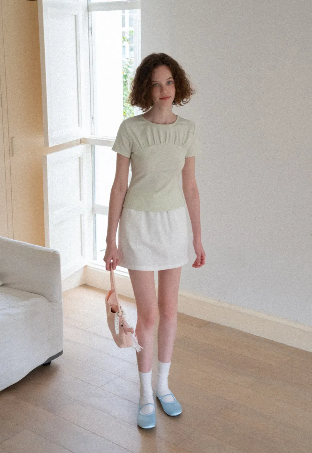 Ruched Bodice Short Sleeve Tshirt