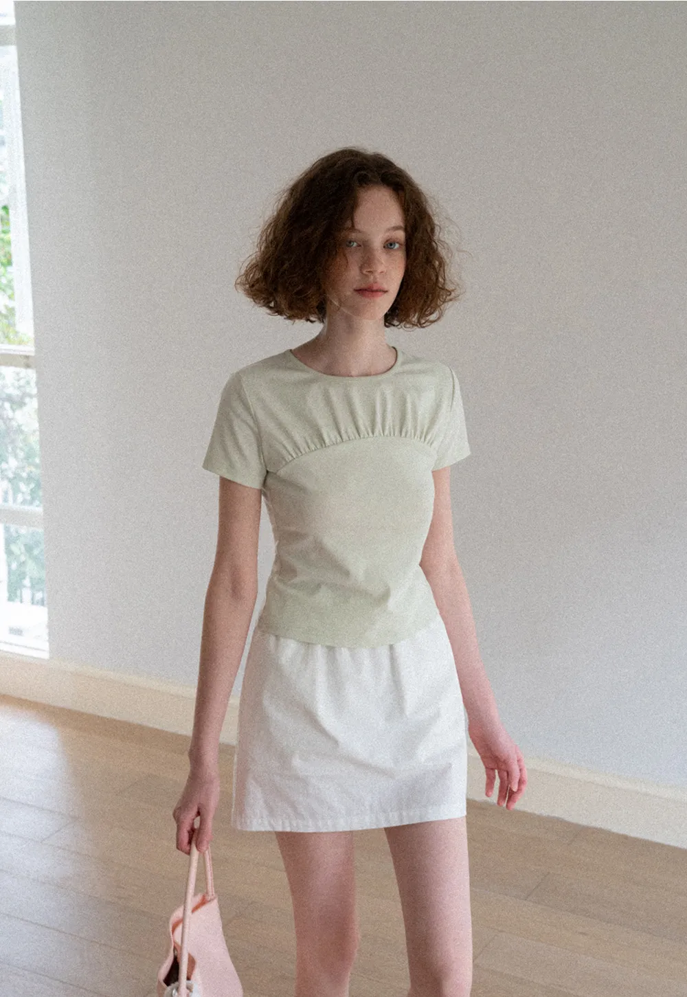 Ruched Bodice Short Sleeve Tshirt