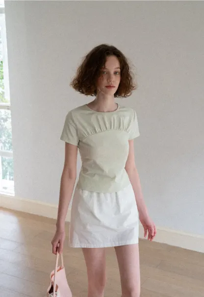 Ruched Bodice Short Sleeve Tshirt