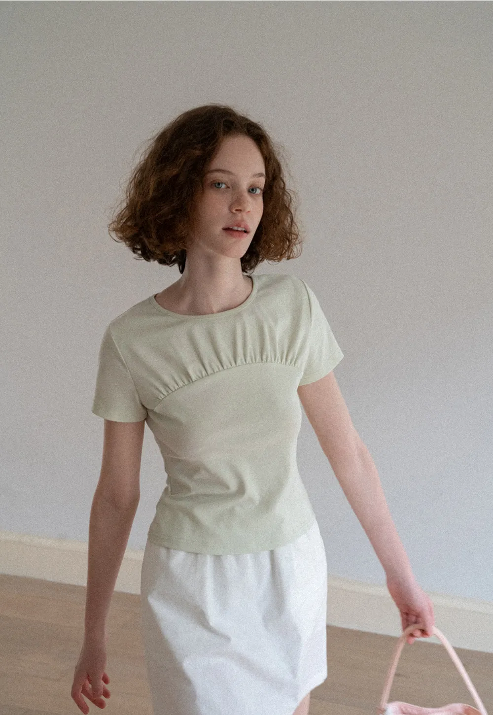 Ruched Bodice Short Sleeve Tshirt