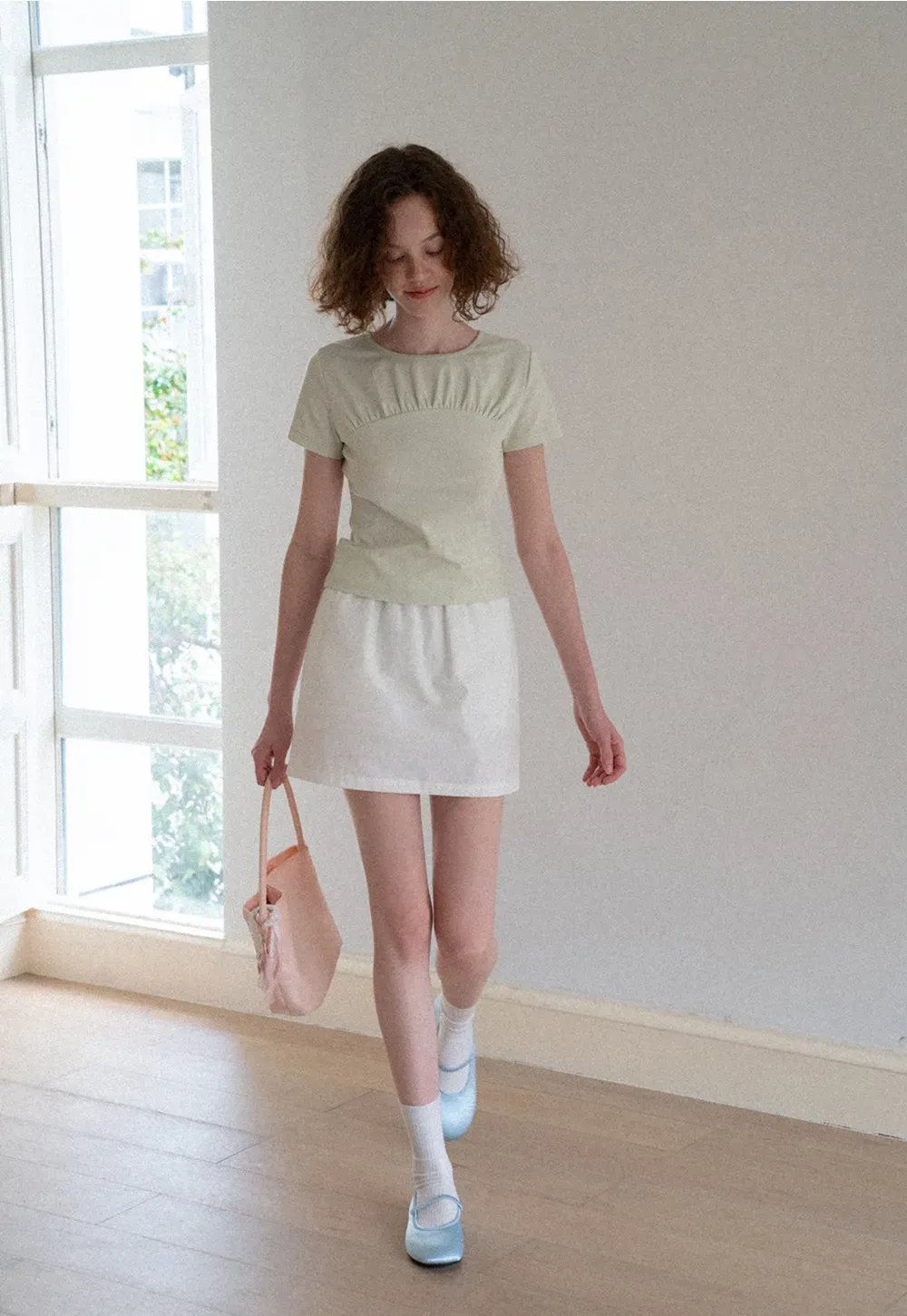 Ruched Bodice Short Sleeve Tshirt