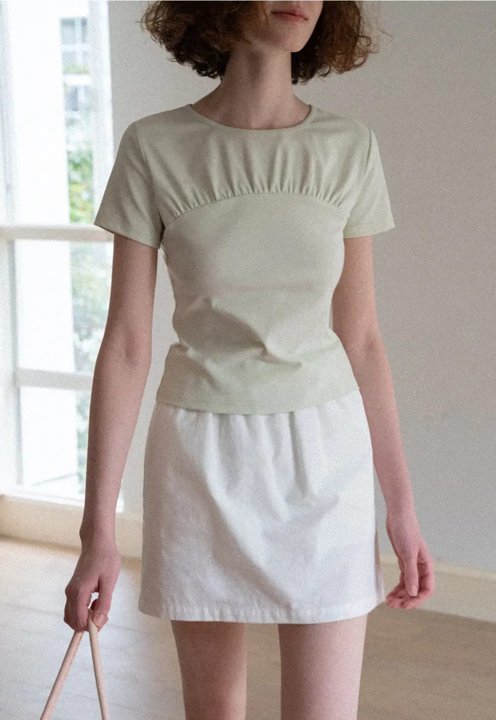 Ruched Bodice Short Sleeve Tshirt