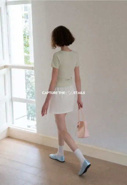 Ruched Bodice Short Sleeve Tshirt