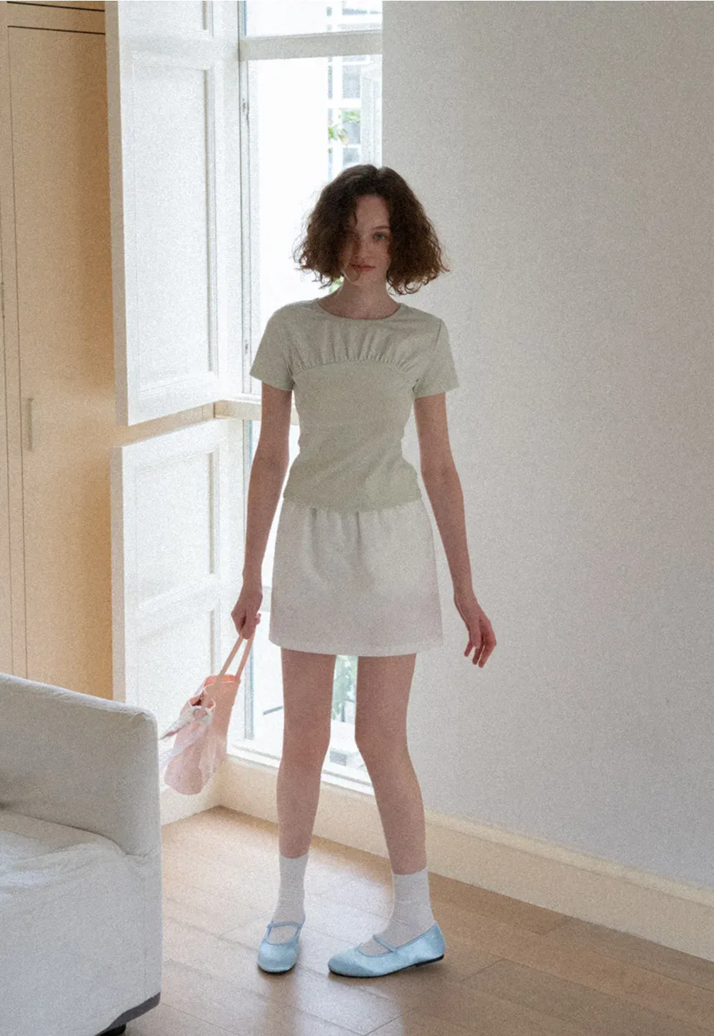 Ruched Bodice Short Sleeve Tshirt