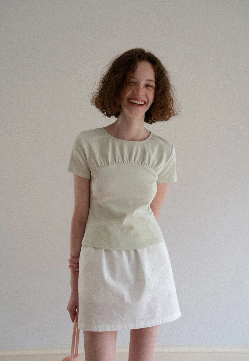 Ruched Bodice Short Sleeve Tshirt