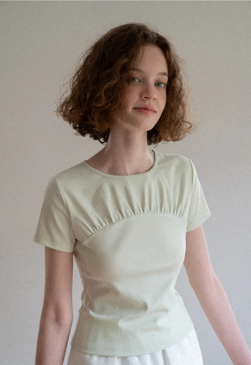 Ruched Bodice Short Sleeve Tshirt