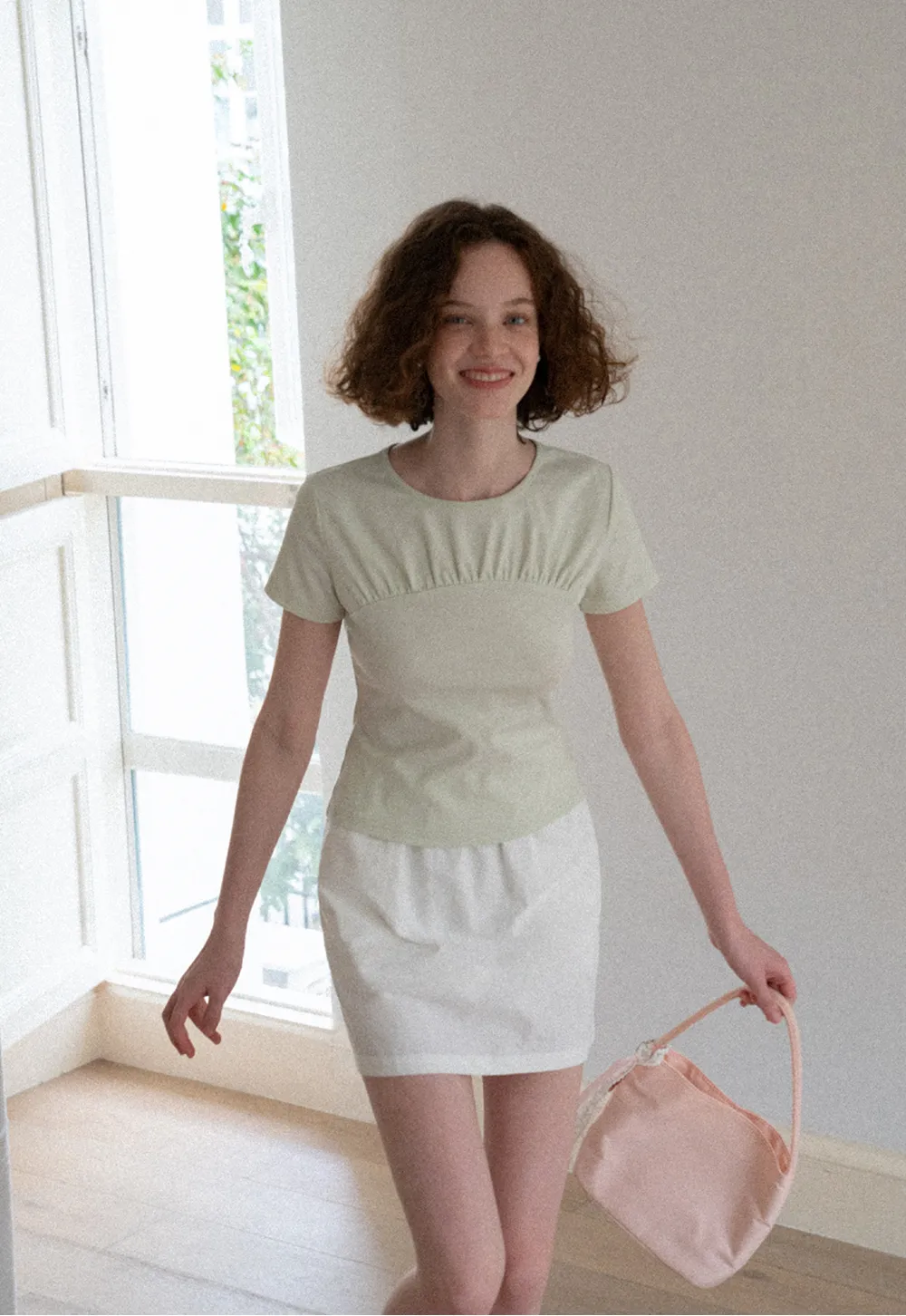 Ruched Bodice Short Sleeve Tshirt