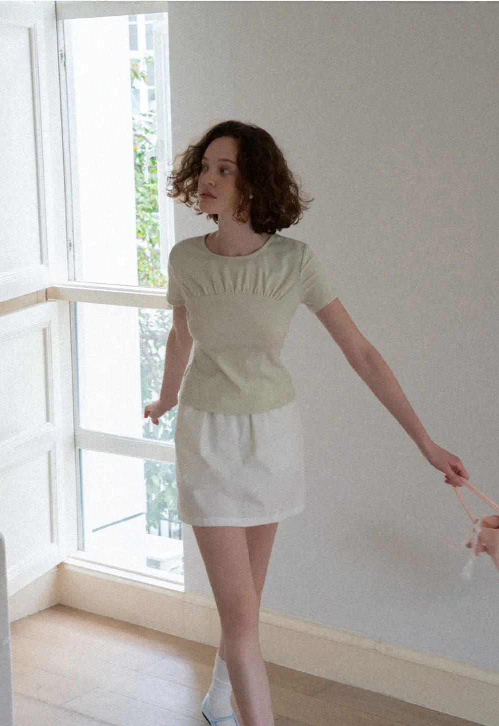 Ruched Bodice Short Sleeve Tshirt